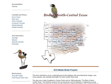 Tablet Screenshot of nctexasbirds.com